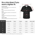 thumbnail image 5 of Pofeuu Cute Skull Print Hawaiian Shirt for Men Sleeves Casual Button Down Summer Beach Dress Shirts T-Shirts,Large, 5 of 7