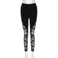 thumbnail image 5 of Viikei Womens Pants Leggings for Women Plus Size High Waist Long Black Lace Hollow Legging, 5 of 9