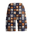 thumbnail image 5 of GrmtClth Men's Halloween print shorts Fun Cartoon Pumpkin Travel Short Pants Loose Multi Zipper Pocket Summer Cargo Shorts Outdoor Fun Beach Clothing Green L, 5 of 5