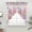 LightPink, variant on Spring Gnomes Swag Curtains for Kitchen/Bedroom/Living Room, Botanical Flowers Leaf Pink Buffalo Check Scalloped Curtains 63 Inch Long, Window Swag Topper Curtains Valances 2 Panels Set 36"x63"