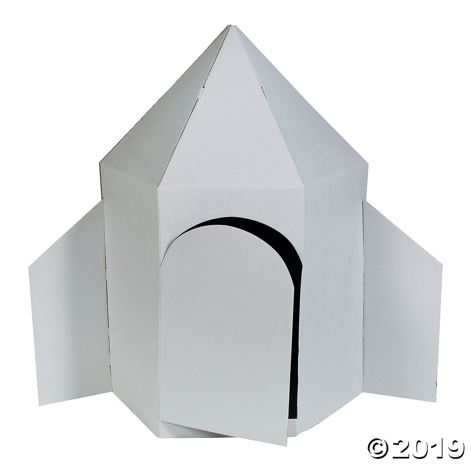 DIY Rocket Ship Playhouse