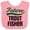 Pink and White, variant on Inktastic Fishing Future Trout Fisher Boys or Girls Baby Bib