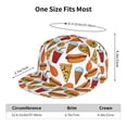 thumbnail image 4 of Kdxio Hot Dog Burger Print Snapback Hat for Men Women,Adjustable Baseball Cap, 4 of 7
