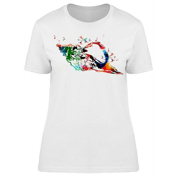 Colorful Seashell Hummingbirds T-Shirt Women -Image by Shutterstock, Female XX-Large