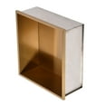thumbnail image 2 of Shower Niche Recessed Shower Shelf 304 Stainless Steel Insert Storage Shelf for Bathroom SuppliesSingle Grid Ti Gold Brushed, 2 of 8