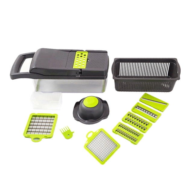 Toystoory Kit de rebanador de verduras multifuncional, rallador de patatas, ensalada, cortador de frutas, picador, utensilios de cocina Cocina y Comedor
