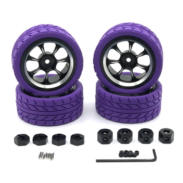 ZheElen RC Model Car Wheel Simulated Upgrade Modification Replacing Wheels Rim Accessory Replacement for WLtoys A949 A959 A969 A979 Purple