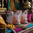 thumbnail image 4 of Throw Pillow Cover - 1 Piece Decorative Man and Woman Printed Design Cushion Case for Home Decor Sofa Couch Chair Bed Patio Living Room Bedroom Car Office - 18x18 Inches, 4 of 9