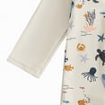 thumbnail image 6 of NIEWTR Baby Boys Kids Swimsuit Toddlers One Piece Zipper Swimwear with Hat Rash Guard Surfing Suit(A01-White,2-3 Years), 6 of 7