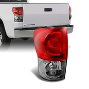 For Toyota Tundra Pickup Truck Red Clear Tail Light Rear Brake Lamp Driver Left Side Replacement