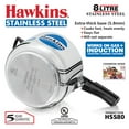 thumbnail image 2 of Silver Pressure Cooker 8 Liters, Stainless Steel Inner Lid Cooker, Induction Cooker (HSS80) - For 8 To 11 Persons, 2 of 4