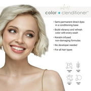 Keracolor Semi Permanent Hair Dye 3 in 1 Clenditioner, Platium, 33.8 fl oz