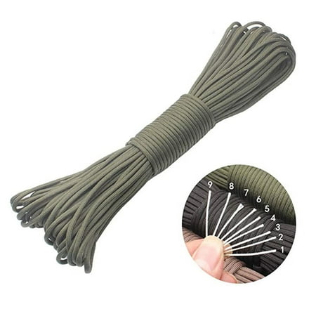 

Ounabing High Strength 4mm 9-core 350 Tent Rope Outdoor Camping Parachute Rope 30m
