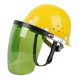 thumbnail image 3 of Protector facial con casco, máscara de soldadura multiusos, cubierta facial para metal Visera verde, 3 of 9