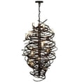 thumbnail image 5 of Meyda Tiffany 117475 Centric 18 Light 30" Wide Taper Candle Style Chandelier - Copper Vein, 5 of 5