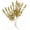 Golden Single Eucalyptu - 10 Pcs, variant on Artificial Golden Babysbreath Plants, Fake Baby Breath Plant - Gold 2 Pack, Plastic Gypsophila Flower Bushes Faux Shrubs Indoor Outdoor Planter Vase Filler Home Garden Decor for Christmas Decoration