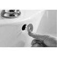 thumbnail image 5 of Sink accessories 3-piece set, circular overflow cover for sink, insert circular hole for treasure kitchen spare sink, silver roll, 5 of 5
