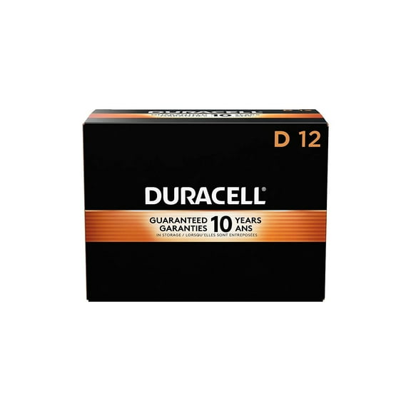 Duracell® Coppertop D Alkaline Batteries, Box Of 12