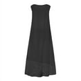 thumbnail image 5 of VONDA Women's Sleeveless Lace Patchwork Loose Maxi Dress Summer Dress Sundress With Pockets, 5 of 5