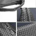 thumbnail image 5 of Woven Leather Hobo Bag for Women, Top-handle Shoulder Tote Bag Large Capacity Woven Handbag Underarm Bag Shopper Travel Bags, 5 of 5