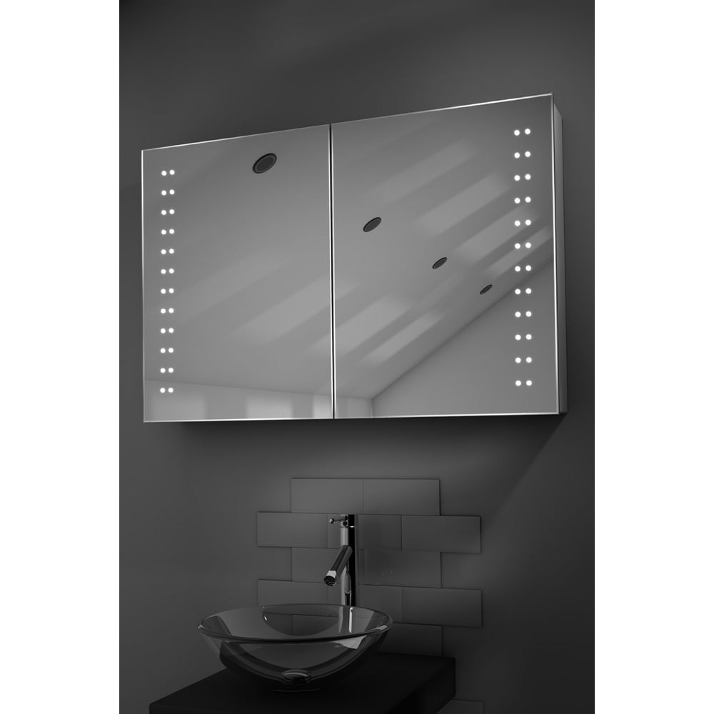 Bluetooth Audio Bathroom Mirror With Demister, Shaver & Sensor