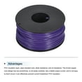 thumbnail image 3 of Uxcell 22AWG Stranded Wire Hookup 30M/100ft Purple, Electrical Wire UL1007 Spool, 3 of 6