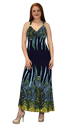 border print maxi dress