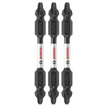 UPC: 0000346484106 | Bosch-ITDEP2R22503 3 pc. Impact Tough 2.5 In. Phillips/Square Double-Ended Bits
