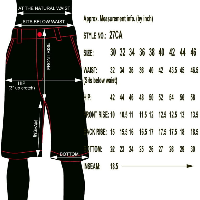 Mens long shorts 19 inseam deals
