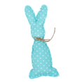 thumbnail image 1 of Muñeco de peluche de conejito de Pascua, vívido y encantador, figura de tela hecha a mano Puntos azules, 1 of 9