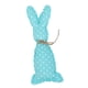 thumbnail image 1 of Muñeco de peluche de conejito de Pascua, vívido y encantador, figura de tela hecha a mano Puntos azules, 1 of 9