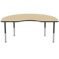 thumbnail image 3 of ECR4Kids 48in x 72in Kidney Premium Thermo-Fused Adjustable Activity Table Maple/Navy/Black - Super Leg, 3 of 15