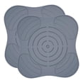 thumbnail image 4 of Juego de 2 tapetes de silicona para secar platos, resistentes al calor, para ollas y sartenes. Gris, 4 of 9
