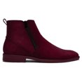 thumbnail image 3 of Men's TAYNO Chelsea Chukka Soft Micro Suede Zip up Boot Coupe S Wine, 3 of 11