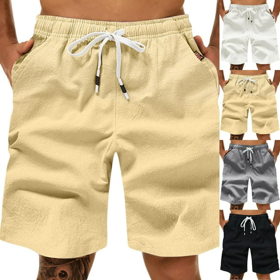 Casual Shorts for Men Summer Fashion Sports Cargo Straight Leg Loose Beach Gym Bottom Shorts Grey