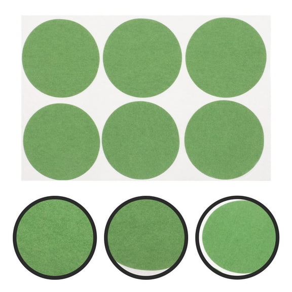 ROSENICE 6Set Snooker Repair Patch Green Cloth Billiard Table Maintenance 2.2x2.2x0.04in