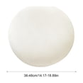thumbnail image 3 of Linnome Round Bar Stool Seat Cover, Elastic Textured Linen Fabric Slipcover, Detachable Washable Protector for Swivel Rolling Salon Vanity Stool Cushion, 3 of 6