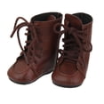 thumbnail image 2 of 1 par 18 '' zapatos de botas de muñecas con adornos para american muñeca , marrón26, 18, 2 of 9