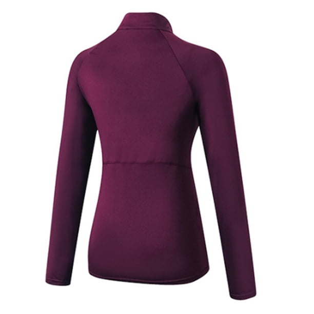 Jumpingount Ropa interior térmica para mujer, ropa interior cálida para mantener el calor, invierno, otoño, manga larga, Color sólido, secado Prendas para la parte del cuerpo Vino rojo XXL