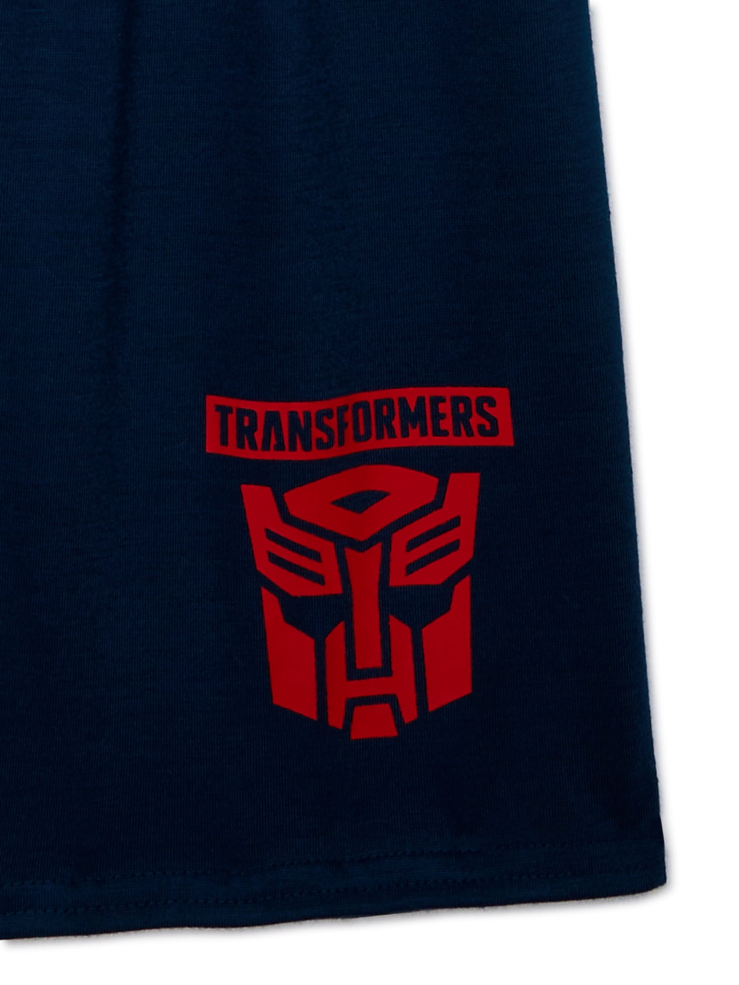 Transformers Boys Short Sleeve Tee and Sleep Shorts Pajama Set, 2-Piece, Sizes 4-12