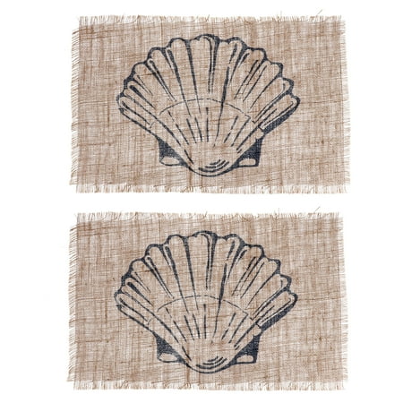 

2pcs Marine Theme Table Mats Household Dish Mats Table Protection Pads