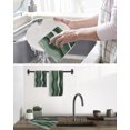 thumbnail image 5 of Green Ombre Kitchen Dish Towels for Drying Dishes Set of 4, Abstract Art Moire Ocean Waves Waffle Weave Microfiber Hand Tea Bathroom Towels Quick Dry & Absorbent Towel 12x12, 5 of 7