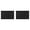 Black 2 Packs, variant on Fireproof Fireplace Hearth Rug Non Slip Protection Mat Flame Resistant Pad 2PCS