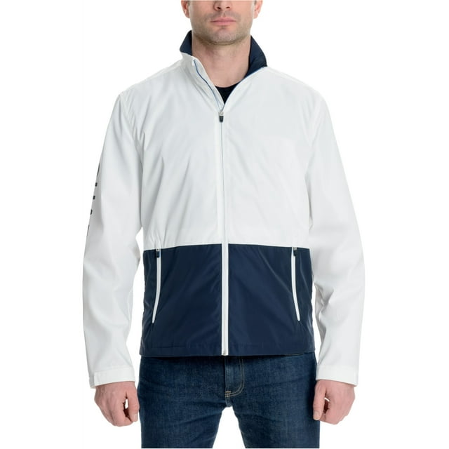 Michael Kors Chaqueta Colorblocked para Hombre, Blanco, XX-Large