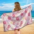 thumbnail image 3 of KUIFORTI Cherry Blossoms Car Seat Towel Cover for Yoga,Gym,Workout,Sports,Running,Camping and Beach Washable Quick-Dry Athletic Running Towel Seat Auto Accessories, 3 of 7