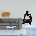 thumbnail image 2 of Cesta De Frutas Abstracta Tejida, Cuenco Para Aperitivos, Estatua De Pensador, Plato De Pan Para Escritorio, Mesa, Sala De Estar, Estante De Oficina, Decoración De Estantería, 2 of 8