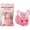 Pink, variant on Build a Bunny Easter Craft Kit, DIY Stuffed Rabbit Keychains, Cute Yarn Animal Theme