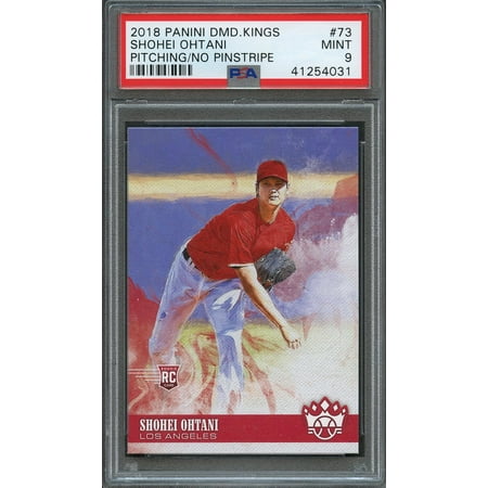 - 2018 panini diamond kings #73 SHOHEI OHTANI los angeles angels rookie card PSA 9
