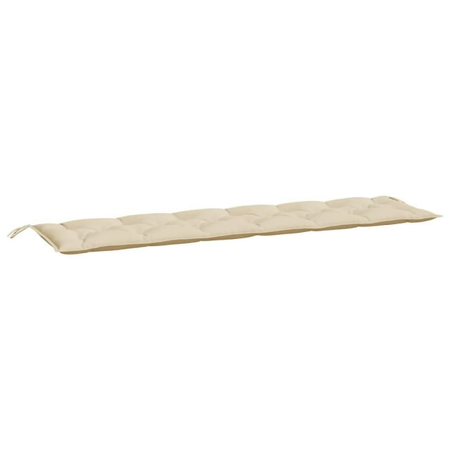 Cojín para banco de jardín VidaXL, poliéster Oxford, 200 x 50 x 7 cm, color beige
