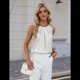 thumbnail image 4 of Camiseta Sin Mangas de Satén de Seda para Mujer, Atuendo Informal de Verano 2025, Camisa Elegante de Trabajo Sin Mangas, , Talla S, 4 of 9